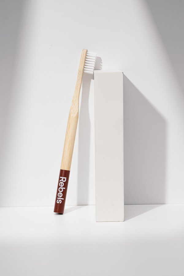 Bamboo Toothbrush – Medium - Red